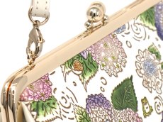 画像4: 【夏限定柄/限定Item】紫陽花 がま口ハンドルクラッチ (4)