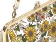 画像3: 【夏限定柄/限定Item】ひまわり がま口ハンドルクラッチ (3)
