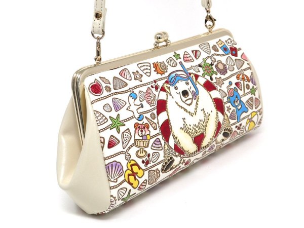 画像2: 【限定Item】泳ぐま がま口ハンドルクラッチ