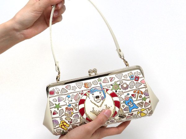 画像4: 【限定Item】泳ぐま がま口ハンドルクラッチ