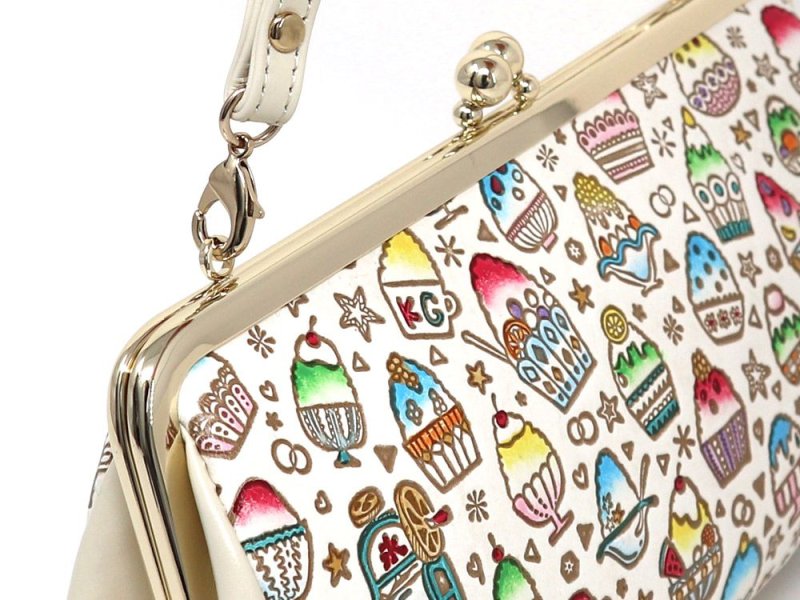 限定Item】なないろかき氷 がま口ハンドルクラッチ