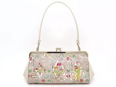 画像1: 【限定Item】チューリップの花束 がま口ハンドルクラッチ (1)