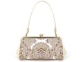 完売【限定アイテム】アンティークレース＜ピオニー＞ がま口ハンドルクラッチ
