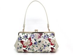 完売【限定Item】ブルーベリーは願う＜ボルドー＞ がま口ハンドルクラッチ