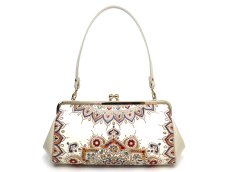 画像1: 完売【限定Item】象のカーニバル がま口ハンドルクラッチ (1)