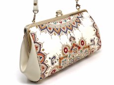 画像2: 完売【限定Item】象のカーニバル がま口ハンドルクラッチ (2)