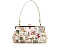 画像2: 【限定Item】切手 がま口ハンドルクラッチ (2)