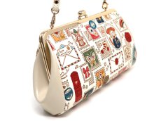 画像3: 【限定Item】切手 がま口ハンドルクラッチ (3)