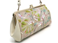 画像2: 完売【限定Item】ラビリンスフィッシュ<グリーン> がま口ハンドルクラッチ (2)