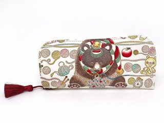 文庫屋大関 ぷちっと小銭入れ 編むくま 限定柄 新品未使用 編むくま - 文庫屋「大関」