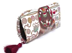 画像2: 【Xmas柄】編むくま メガネケース［t］ (2)