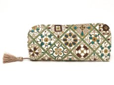 画像1: 【Xmas柄】チョコクロッシェ メガネケース［t］ (1)