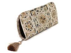 画像2: カロー＜ブラック＞ メガネケース (絢爛柄)［t］ (2)