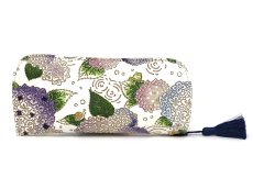 画像2: 【夏限定柄】紫陽花 メガネケース［t］ (2)