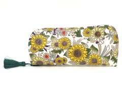 【夏限定柄】ひまわり メガネケース［t］
