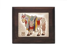 画像1: 馬装束 （うましょうぞく）  インテリアプレート（小）［t］ (1)