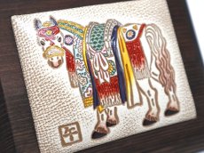 画像4: 【12月中旬お届け予定】馬装束  （うましょうぞく）  インテリアプレート（小）【干支財布】［t］ (4)