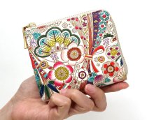 画像4: 【限定Item】華熨斗 L字ファスナーの小さなお財布（絢爛柄）［t］ (4)