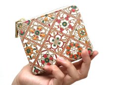 画像4: 【Xmas柄/限定Item】キャンディクロッシェ L字ファスナーの小さなお財布［t］ (4)