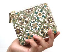 画像4: 【Xmas柄/限定Item】チョコクロッシェ L字ファスナーの小さなお財布［t］ (4)