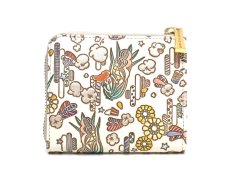 画像2: 【限定Item】恋するもろこしガール L字ファスナーの小さなお財布（金唐柄）［t］ (2)