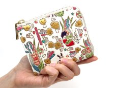 画像5: 【限定Item】弾けるもろこしガール L字ファスナーの小さなお財布（金唐柄）［t］ (5)
