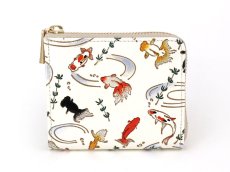画像1: 【限定Item】金魚 L字ファスナーの小さなお財布 (1)
