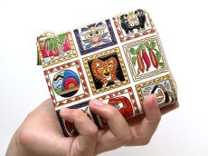 画像5: 【限定Item】アフリカ L字ファスナーの小さなお財布（絢爛柄）［t］ (5)
