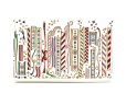 画像1: 【予約限定柄】リボン（クリスマス柄） パーソナルホルダー［t］ (1)