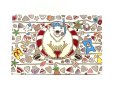 画像1: 【夏限定柄】泳ぐま パーソナルホルダー［t］ (1)