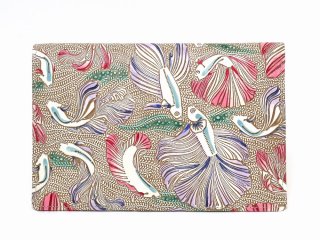 【未使用品】文庫屋大関　ラビリンスフィッシュ＜パープル＞ 箱まち口金付き札入れ 未使用品】文庫屋大関 ラビリンスフィッシュ＜パープル＞ 箱まち口金