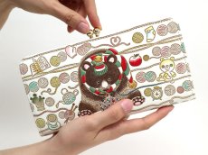 画像4: 完売【予約限定柄】編むくま がま口長財布［t］ (4)