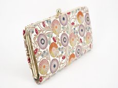画像2: 完売【予約限定】更紗菊 がま口長財布［t］ (2)