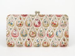 完売【予約限定】花と猫＜ローズ＞ がま口長財布［t］