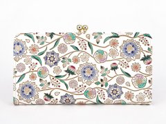 完売【予約限定】ダリア＜コバルトブルー＞ がま口長財布［t］