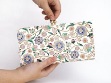 画像4: 完売【予約限定】ダリア＜コバルトブルー＞ がま口長財布［t］ (4)
