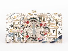 画像1: 完売【予約限定】むかい鶴 がま口長財布 (絢爛柄)［t］ (1)