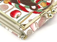画像4: 【Xmas柄】編むくま 三つ折りミニ財布［t］ (4)