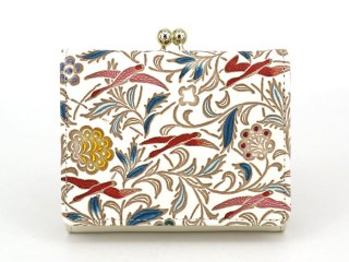 文庫屋大関　いちご 三つ折りミニ財布　used 美品 文庫屋「大関」 三つ折りミニ財布