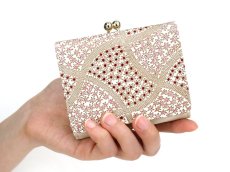 画像5: 絞り＜ピンク＞ 三つ折りミニ財布［t］ (5)