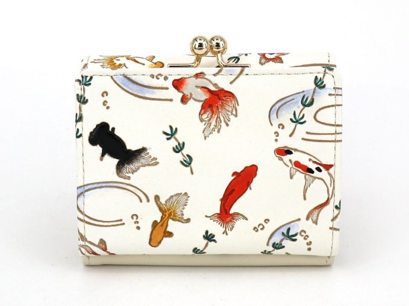 専用です　文庫屋大関　金魚　三つ折りミニ財布　美品 予約限定柄】金魚 三つ折りミニ財布［t］