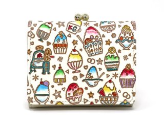 文庫屋「大関」 なないろかき氷 三つ折りミニ財布［t］