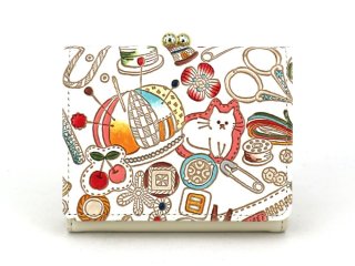 文庫屋大関 　三つ折りミニ財布 　錦紗 （ピンク）美品 楽天市場】【可愛い皮革伝統工芸 文庫屋「大関」】錦紗＜ピンク