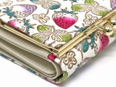 画像4: いちご＜モーヴ＞ 三つ折りミニ財布［t］ (4)