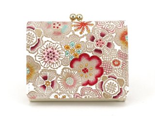 文庫屋大関 　三つ折りミニ財布 　錦紗 （ピンク）美品 文庫屋「大関」錦紗＜ピンク＞ - きんしゃ -