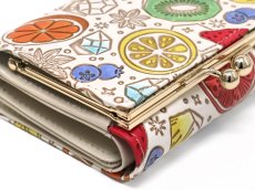 画像4: フルーツパンチ 三つ折りミニ財布［t］ (4)