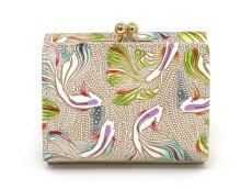 画像2: ラビリンスフィッシュ＜グリーン＞ 三つ折りミニ財布［t］ (2)