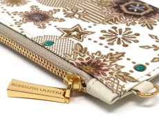 画像4: 【Xmas柄】スノーオーナメント＜ブロンズ＞ すっきりカードケース（金唐柄）［t］ (4)