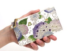 画像5: 【夏限定柄】紫陽花 すっきりカードケース ［t］　 (5)