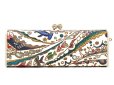 画像2: 【夏限定柄/限定Item】海はひろいな がま口ペンケース（金唐柄） (2)